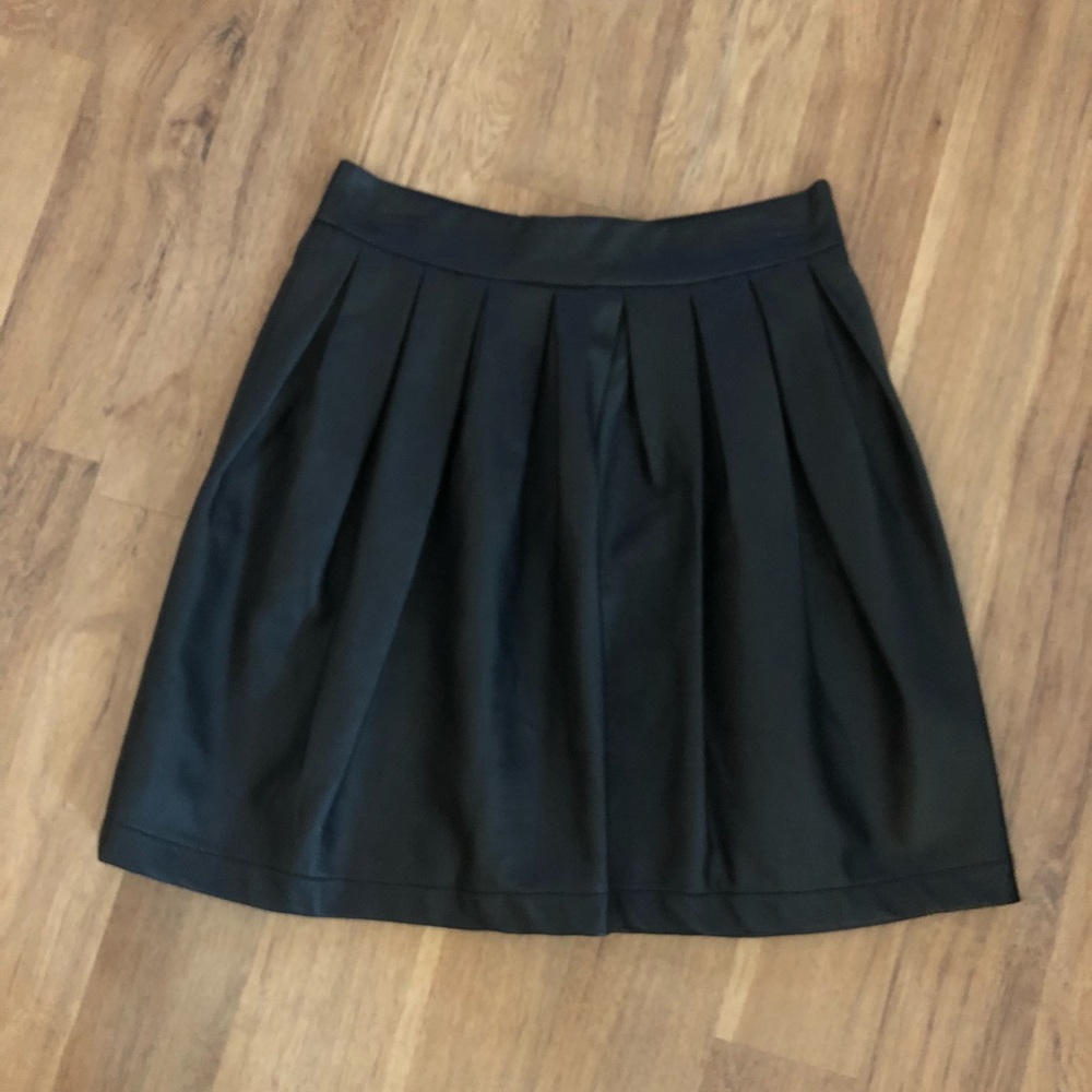 Faux leather skirt